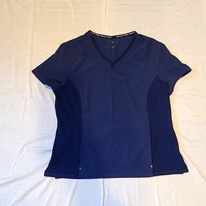 Cherokee iFlex Empowered Women Empower scrub top sz L navy
